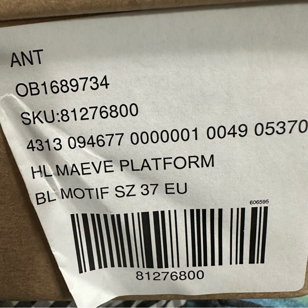 Anthropologie Maeve Platform heels floral blocked heel size 37 - Picture 5 of 11
